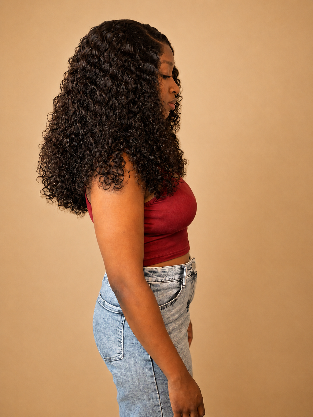 "Mandalay Bounce" – 100% Raw Burmese Curls 7x5 HD Lace Wig (300g Ultra-Density)