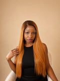 "Ginger Spice" – Pre-Bleached 5x6 HD Lace Bone Straight Custom Wig (300g Ultra-Density)