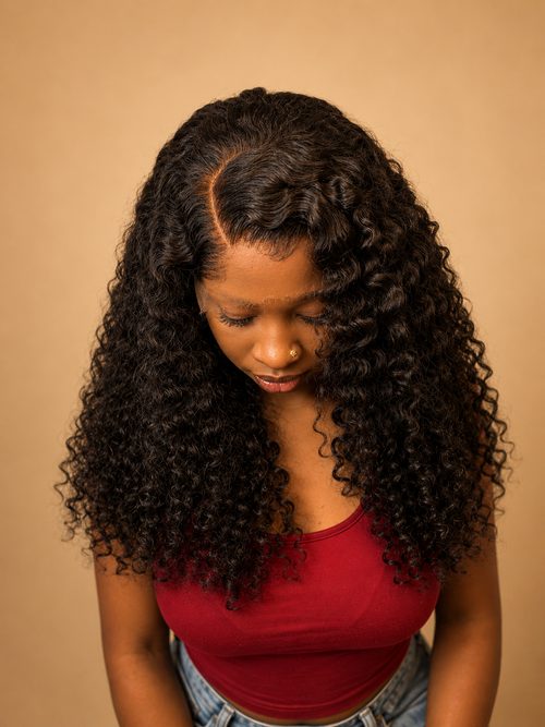 "Mandalay Bounce" – 100% Raw Burmese Curls 7x5 HD Lace Wig (300g Ultra-Density)