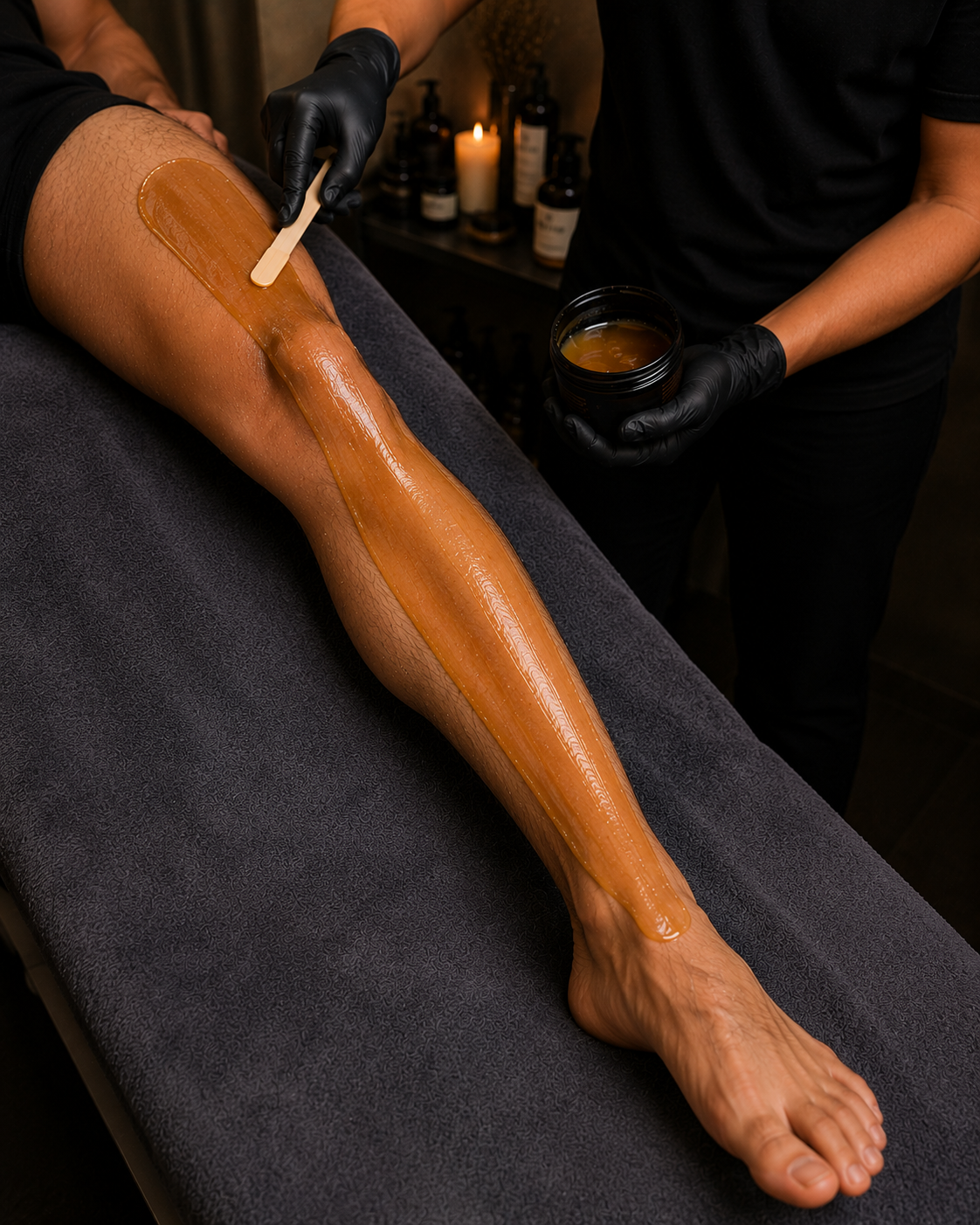 Male Full Leg Wax